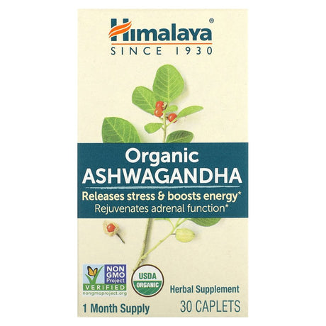 Himalaya Organic Ashwagandha, 30 Caplets