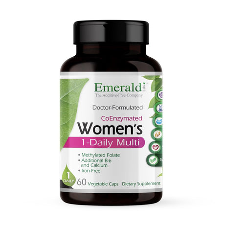 Emerald Labs Women'S 1-Daily Multi - Complete Daily Multivitamin with Vitamin B, Calcium, Grapeseed Extract to Support Adrenal Function, Energy Levels, Hormonal Support - 60 Vegetable Capsules