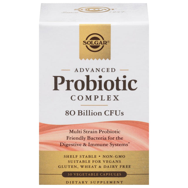 Solgar Advanced Probiotic Complex 80 Billion Cfu 30 Veg Caps