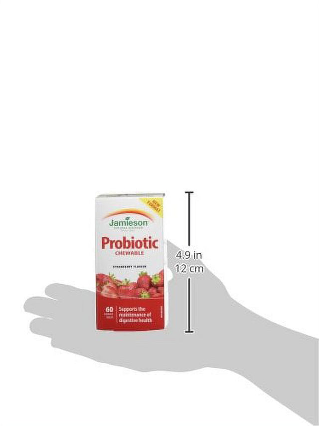 Jamieson Probiotic Chewable Strawberry Flavour 60 Tablets