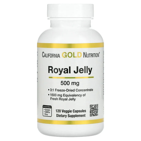 California Gold Nutrition Royal Jelly, 500 Mg, 120 Veggie Capsules