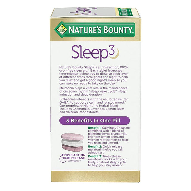 Nature'S Bounty Sleep3 Tri-Layer Tablets (120 Ct.)