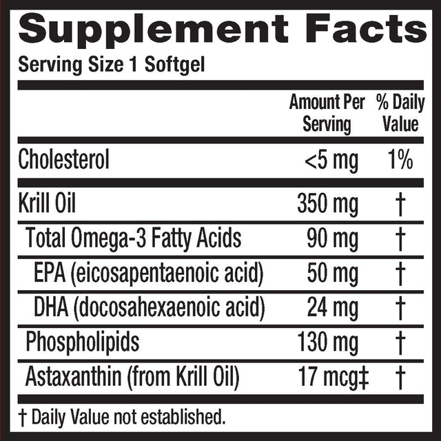 Megared Superior Omega-3 Krill Oil, 350Mg, 30Ct