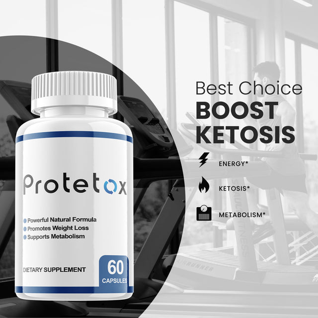 (3 Pack) Protetox - Keto Weight Loss Formula - Energy & Focus Boosting Dietary Supplements for Weight Management & Metabolism - Advanced Fat Burn Raspberry Ketones Pills - 180 Capsules