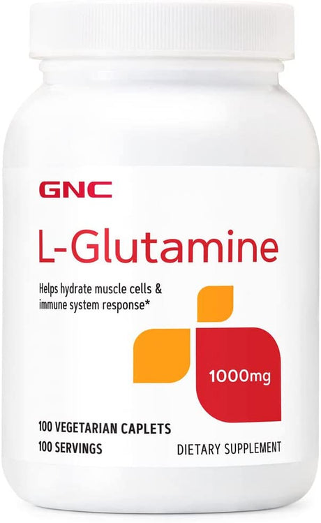 GNC L-Glutamine 1000 Mg - 100 Vegetarian Caplets