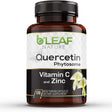 Quercetin Phytosome with Vitamin C and Zinc - 120 Vegetarian Caps - Super Absorption - Supports Immune, Respiratory and Cardiovascular Health – Powerful Antioxidant - 1000Mg per Serving