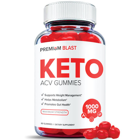 Premium Blast Keto Gummies plus ACV (60 Gummies)