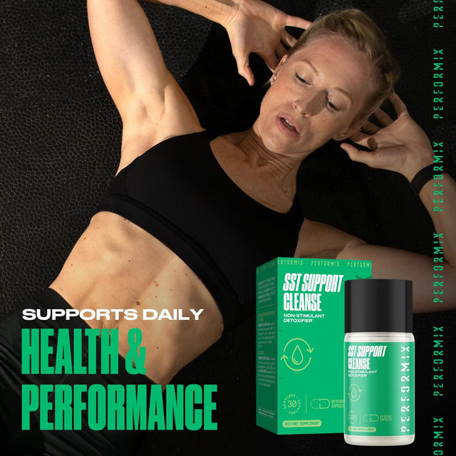 PERFORMIX SST Support Cleanse Non-Stimulant Liver Detox 60 Capsules - Made with Milk Thistle and Turmeric to Support Healthy Liver Function and Promotes Regularity