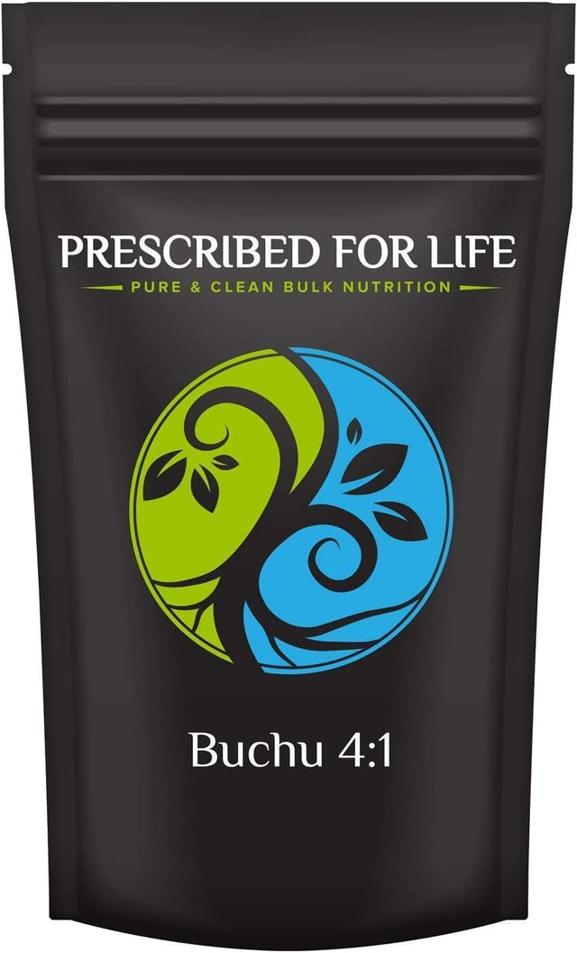 Prescribed for Life Buchu Powder 4:1 | Natural Agathosma Betulina Leaf Extract | Weight Management, Digestion, and Detox | Gluten Free, Vegan, Non GMO (4 Oz / 113 G)