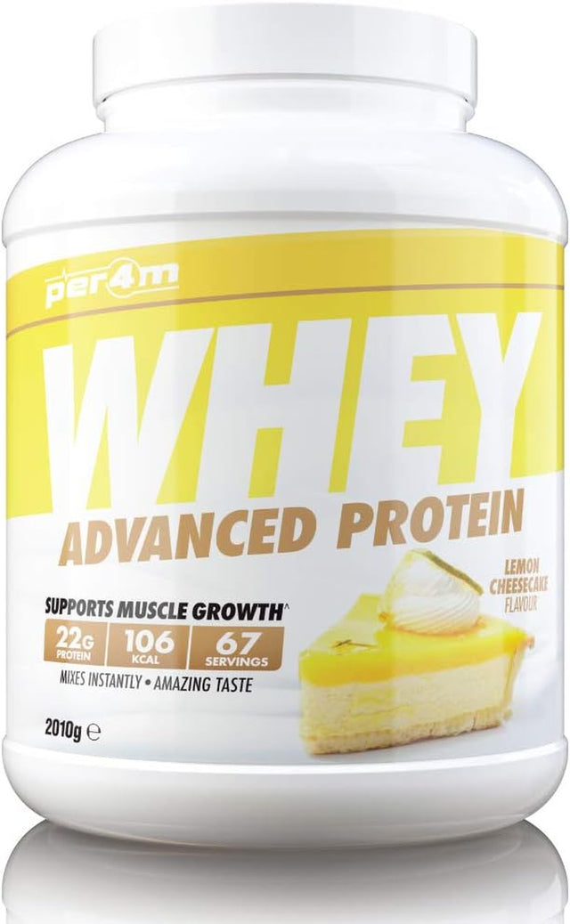 Whey Advanced Protein Powder, 67 Servings of Delicious Muscle Building Protein, Lemon Cheesecake, 2010G