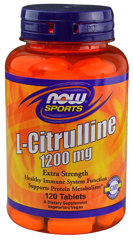 NOW Sports L-Citrulline Extra Strength -- 1200 Mg - 120 Tablets