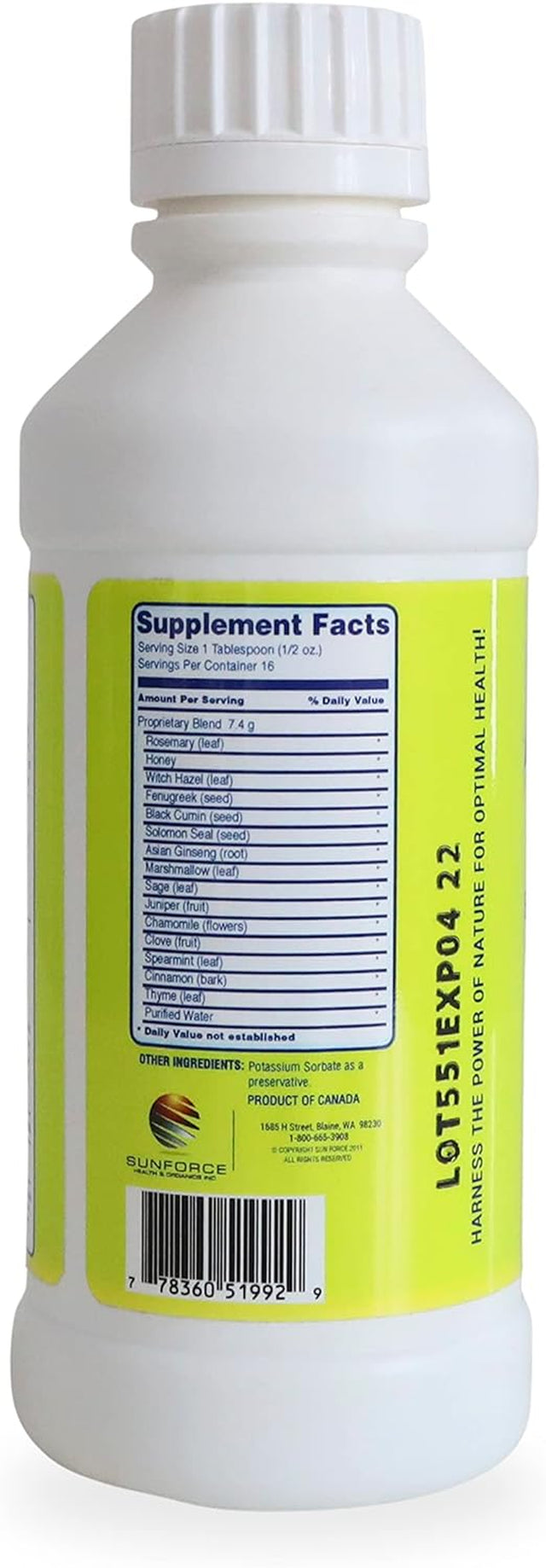 Safe & Effective Herbal Respiratory Health Supplement for Adults and Children (8 Ounce)