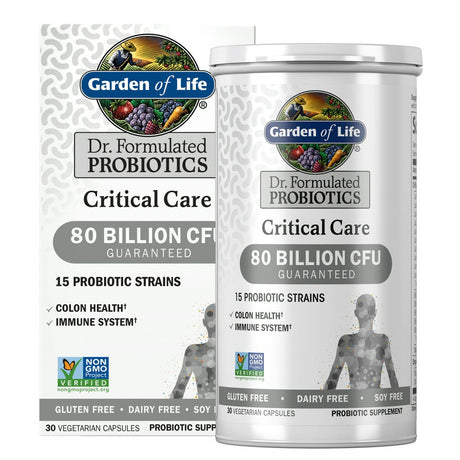 Garden of Life Dr. Formulated Critical Care Probiotics, 80 Billion CFU, 30 Capsules *EN