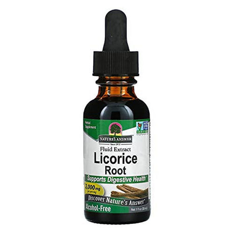 Nature'S Answer Licorice Root Extract with Alcohol Free 1 Ounce | Daily Digestion Support | Natural Immune Booster | Promotes Healthy Lungs