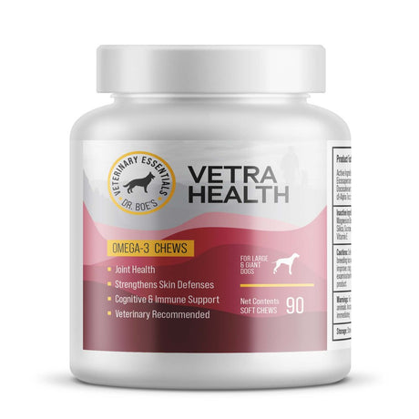 Dr. Boe'S Vetrahealth Omega Complete Skin, Joint, Cognitive & Immune System Support for Dogs - Omega 3 Fish Oil, EPA & DHA - 60 Count