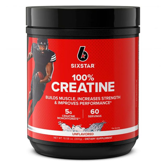 Six Star 100% Creatine Powder, Supports Muscles, Strength and Performance, 10.58 Oz, 60 Servings