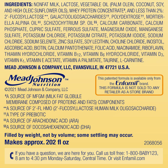 Enfamil Neuropro Baby Formula, Milk-Based Infant Nutrition, MFGM* 5-Year Benefit, Expert-Recommended Brain-Building Omega-3 DHA, Exclusive Humo6 Immune Blend, Non-Gmo, 28.3 Oz​