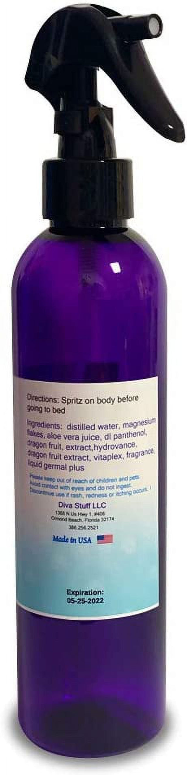 Magnesium Sleep Spray for Hair, Joint Pain, Leg Spasms, and Body Aches (8 Oz, Vanilla King)