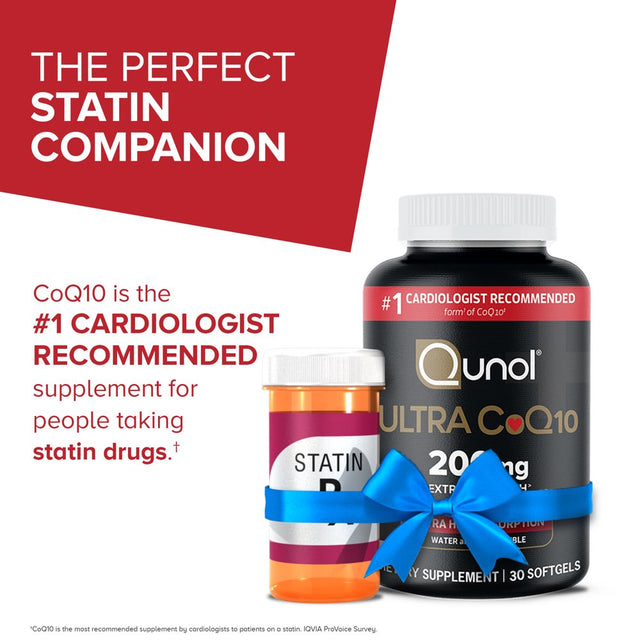 Qunol Ultra Coq10 Softgel, 200Mg, Heart Health Dietary Supplement, 30 Count