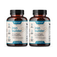 Snap Supplements Iron Builder - Raise Iron Levels & Blood Builder, 60 Count, 2Pk