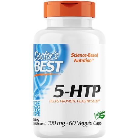 Doctor'S Best 5-HTP, Non-Gmo, Vegan, Gluten Free, Soy Free, 100 Mg, 60 Veggie Caps