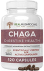 Real Mushrooms Chaga, Digestive Health, 120 Capsule