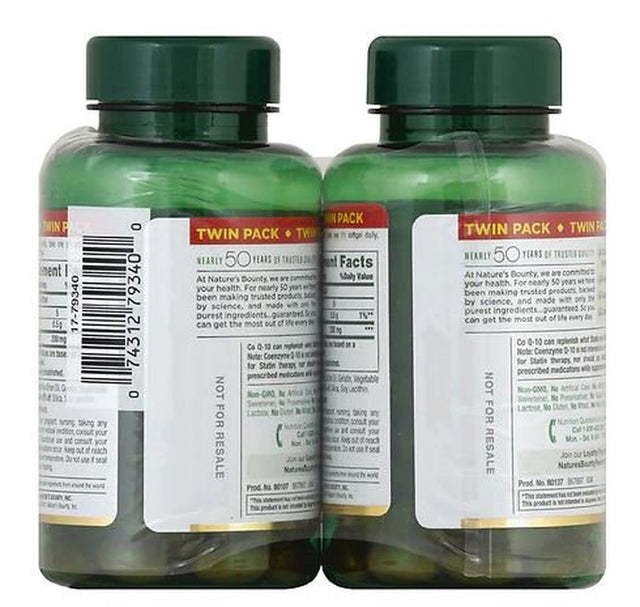 Nature'S Bounty Co Q-10 Extra Strength 200 Mg Softgels 80 Ea (Pack of 2)