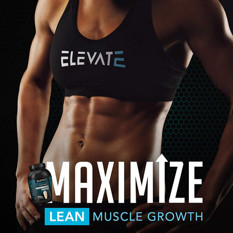 Elevate Plant Based Vegan Protein Powder with High Bcaas and Glutamine, Low Carb Protein Powder Vanilla Milkshake, Non GMO, NO Sugar, Dairy and Soy Free (26 Servings) Nutrition