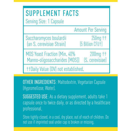 Saccharomyces Boulardii 150 Billion CFU Probiotics for Gut Health, plus MOS Yeast Fraction 30 Servings, Unisex, Misspep Nutrition