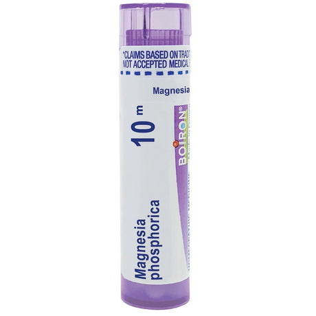 Boiron Magnesia Phosphorica 10M, Homeopathic Medicine for Spasmodic Pain in the Abdomen Improved by Heat, 80 Pellets