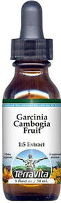 Terravita Garcinia Cambogia Fruit Glycerite Liquid Extract (1:5) - No Flavor (1 Oz, ZIN: 522507)