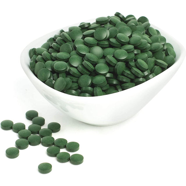 Sunfood Superfoods 2-In-1 Spirulina & Chlorella Tablets for Immune Support, 4 Oz