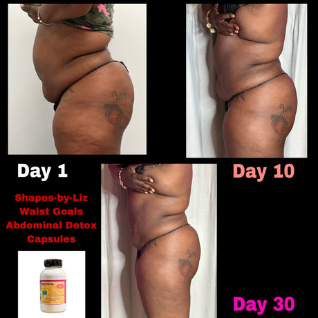 Shapes-By-Liz Waist Goals Abdominal Detox Capsules, Blended Herbal ( Artichoke, Dandelion Root....Etc) Dietary Supplement