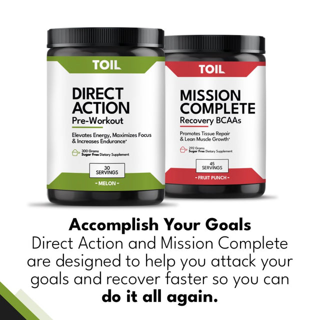 Mission Complete - BCAA Dietary Supplement Builds Lean Muscle Mass, Endurance & Recovery from Toil, a Veteran Owned Company