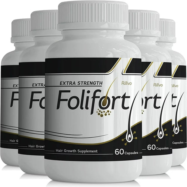 5 Pack Folifort Hair Growth 300 Capsules