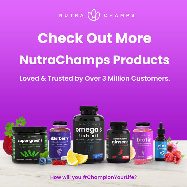 Nutrachamps Biotin Gummies 10000Mcg [Highest Potency] for Healthy Hair, Skin & Nails Vitamins for Women, Men & Kids - 5000Mcg in Each Hair Vitamins Gummy - Vegan, Non-Gmo, Hair Health Supplement