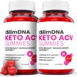 (2 Pack) Slim DNA Keto ACV Gummies - Supplement for Weight Loss - Energy & Focus Boosting Dietary Supplements for Weight Management & Metabolism - Fat Burn - 120 Gummies