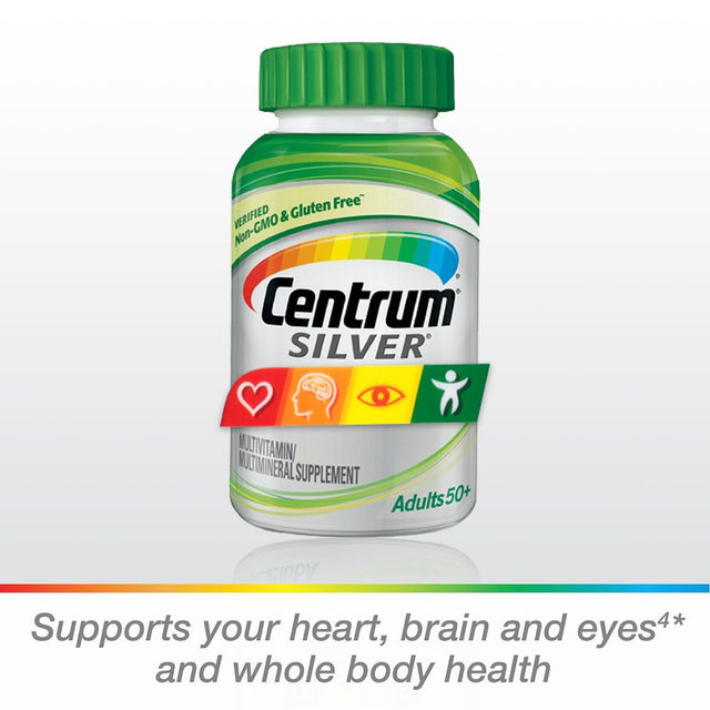 Centrum Silver Adult 50+ Multivitamin/Multimineral Supplement Tablet, Vitamin D3 (325 Ct.)