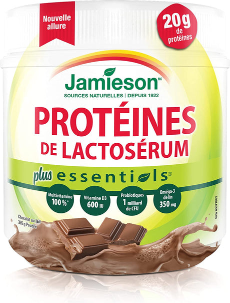 Jamieson Essentials plus Protein, Milk Chocolate Flavour, 325G