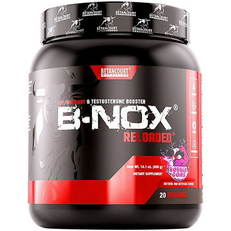 Bnox Reloaded Preworkout Testosterone Booster Bubble Guns (14.1 Oz. / 20 Servings)