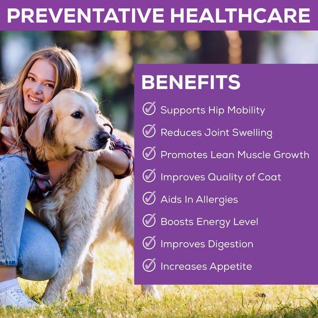 100% Collagen Protein for Dogs | Hip & Joint | Allergy Relief |Digestive Aid | Overall Health | 3 Lb