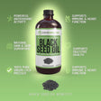 16 Oz Black Seed Oil 100% Pure Cold Pressed Natural Cumin Nigella Sativa Non-Gmo GLASS Bottles Immune Support by Savenaturals