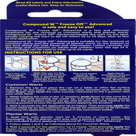 Compound W Freeze off Advanced Wart Remover with Accu-Freeze, 15 Applications