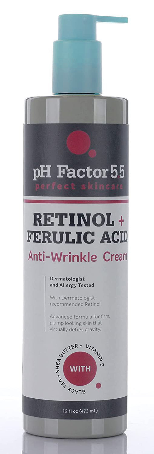 PH Factor 5.5 Clinical Retinol Advanced Moisture Cream for Face, Body, Hands & Dry Skin, Wrinkle Cream Boosts Skin Firmness, Made in USA, anti Aging Cream, Retinol Moisturizer (16 Fl Oz (Pack of 1))