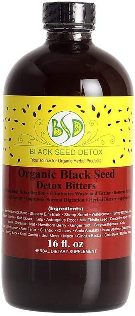 Blackseed & Bitters Detox (30 Herbs/Bitters) (16 Oz.)