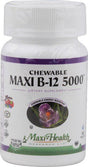 Maxi Health Kosher Vitamins Maxi B12 5000 Chewable Tablets, 60 Ct