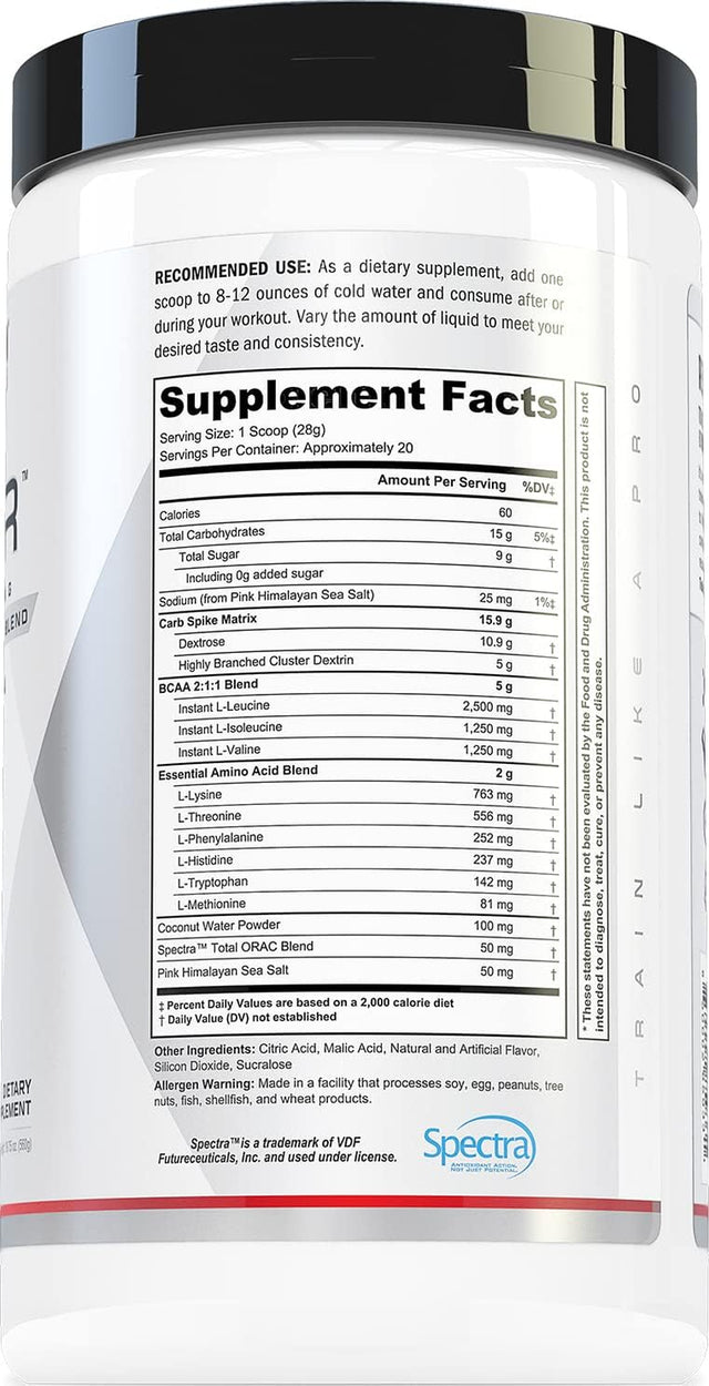 Repair Post Workout Recovery Drink: Fast Absorbing Carbohydrates (Waxy Maize + Cluster Dextrin) and BCAA/EAA for Advanced Muscle Recovery, Sour Rainbow Candy, 20 Servings