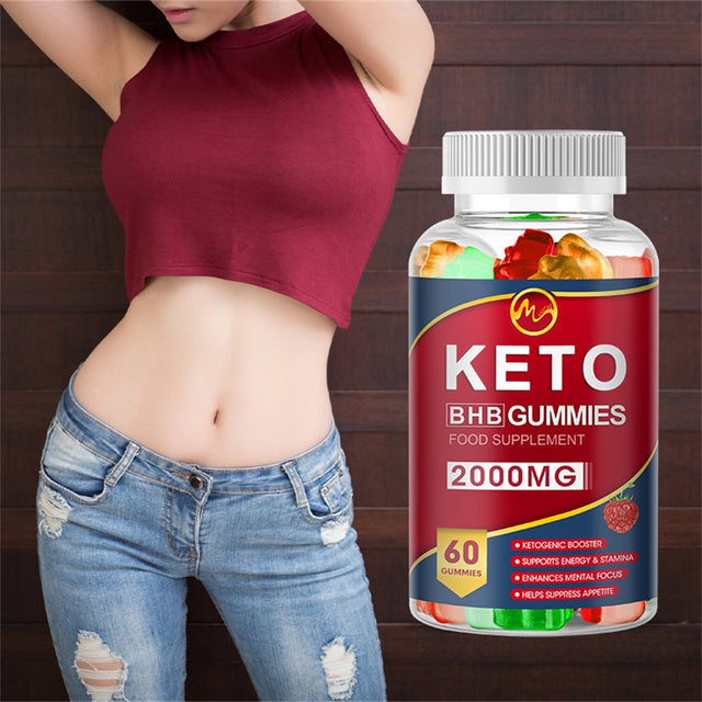 (2 Pack) Minch Keto BHB Gummies 2000Mg with MCT Oil, Apple Cider Vinegar Fat Burner, Weight Loss & Appetite Suppressant, 120 Gummies