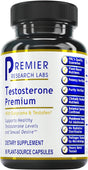 Premier Research Labs Testosterone Premium - for Vitality & Desire - with Saw Palmetto Berry, Maca & American Ginseng - Male Andropause Support - Vegan -90 Plant-Source Capsules