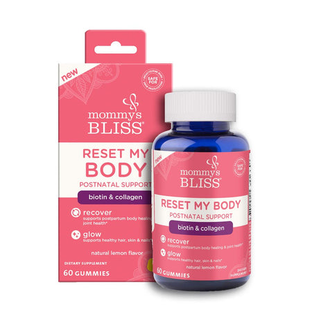 Mommy'S Bliss Reset My Body with Biotin + Collagen Gummies, Dietary Supplement, 60 Count